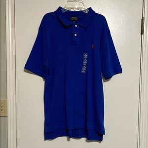 Polo by Ralph Lauren Blue Polo Shirt with Iconic Design